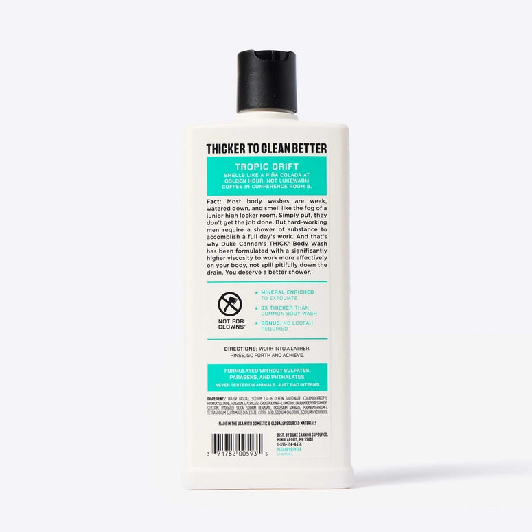Duke Cannon Body Wash - Tropic Drift 18oz