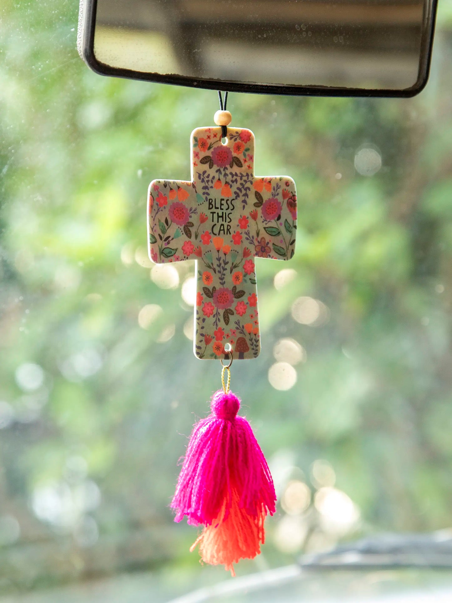 Natural Life Car Air Freshener - Cross