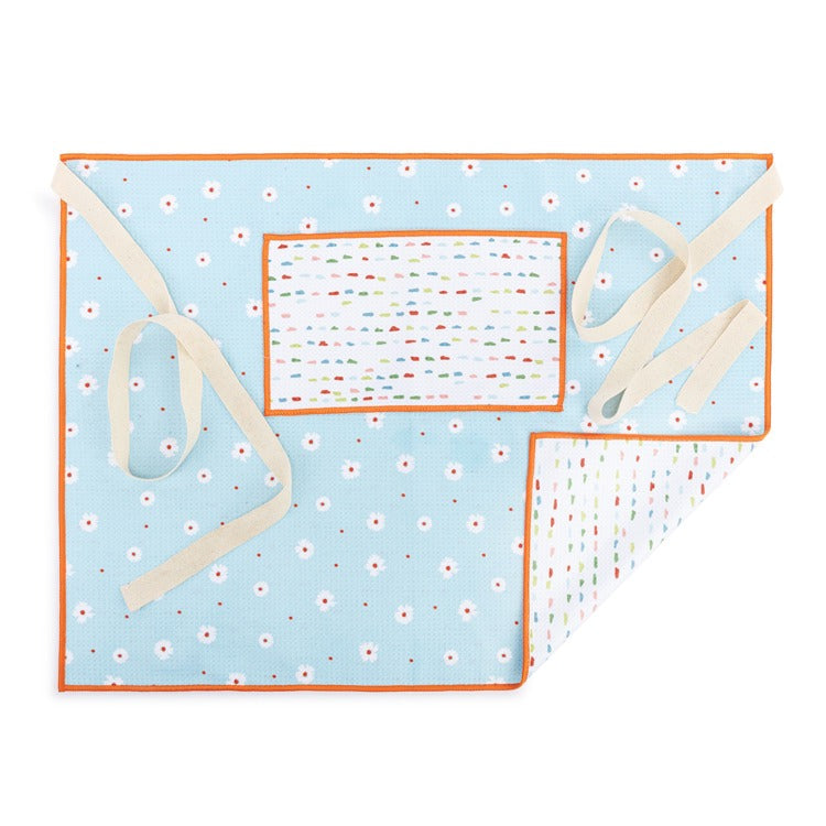 DEMDACO Micro Daisy Absorbent Half Apron - 27x20n