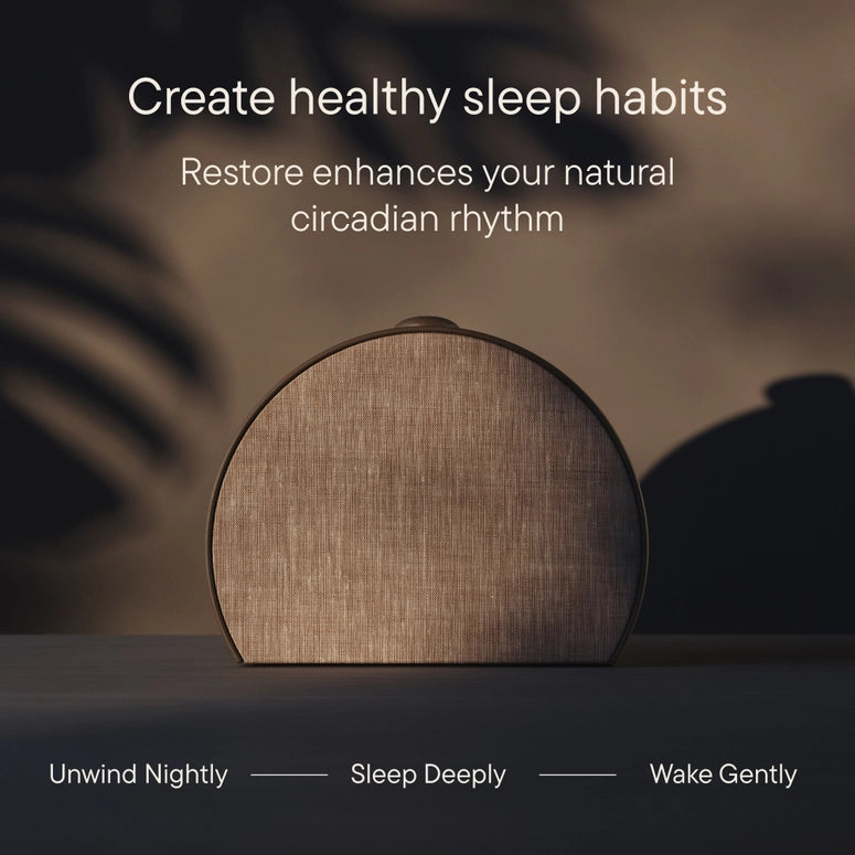 Hatch 𝖱𝖾𝗌𝗍𝗈𝗋𝖾 𝟥 𝖲𝗎𝗇𝗋𝗂𝗌𝖾 𝖠𝗅𝖺𝗋𝗆 𝖢𝗅𝗈𝖼𝗄-Greige