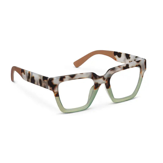 Peepers Take A Bow (Blue Light)-Chai Tortoise/Green