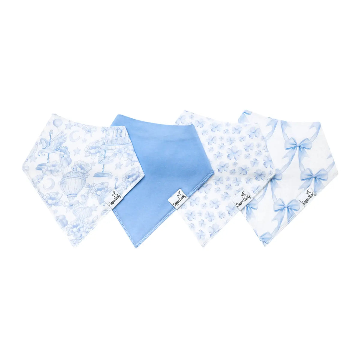 Copper Pearl 4 Pack Baby Bandana Bibs - Vintage Carnival