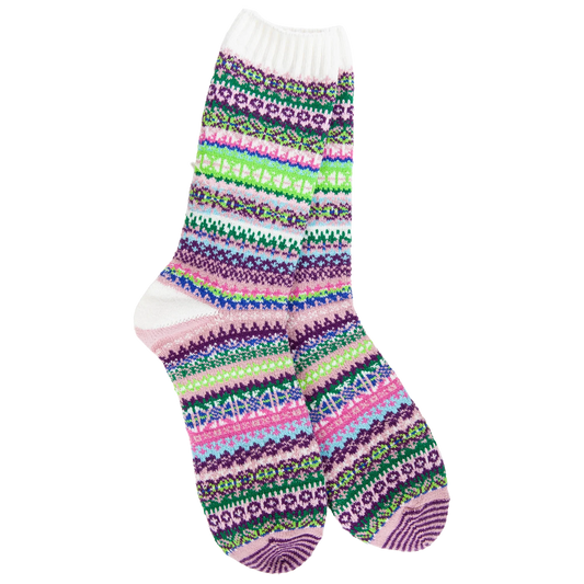 World's Softest Socks Weekend Nordic Crew-Botanical