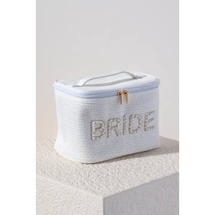 Shiraleah "Bride" Cosmetic Case, White