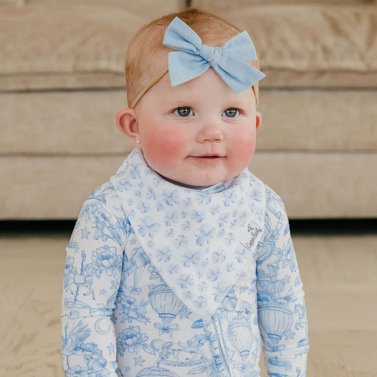 Copper Pearl 4 Pack Baby Bandana Bibs - Vintage Carnival
