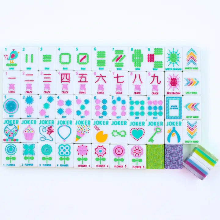 My Fair Mahjong Crystal Confetti Lemon-Lime | Mahjong with A Sprinkle of Color and Joy