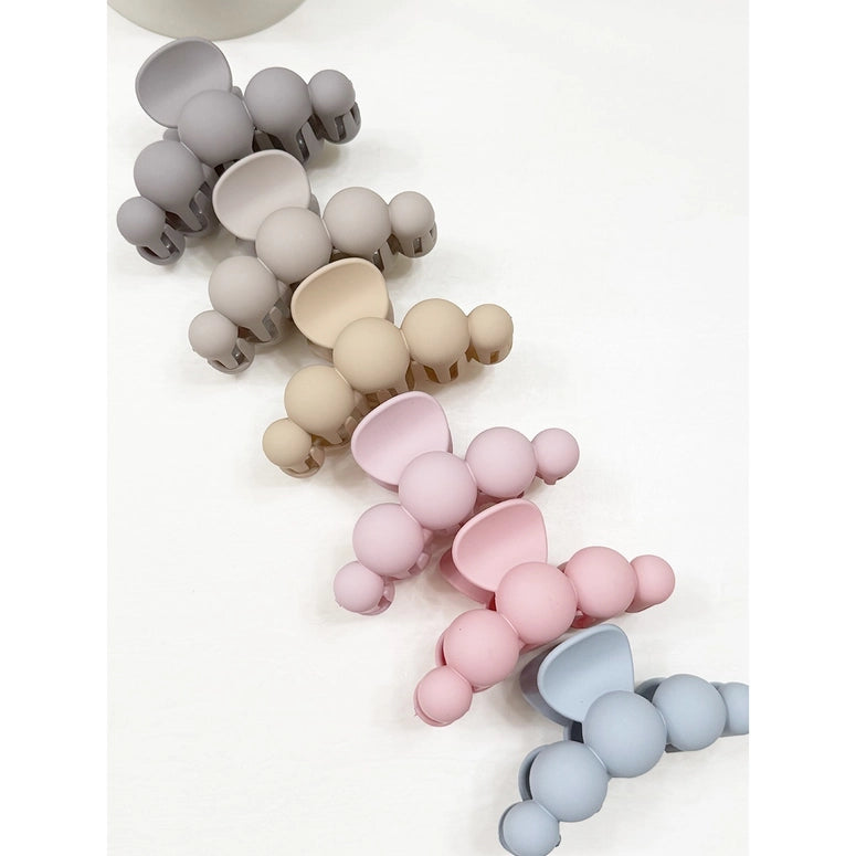 Love and Repeat Powdery Soft Matt Bubble Pearl Hair Claw Clips