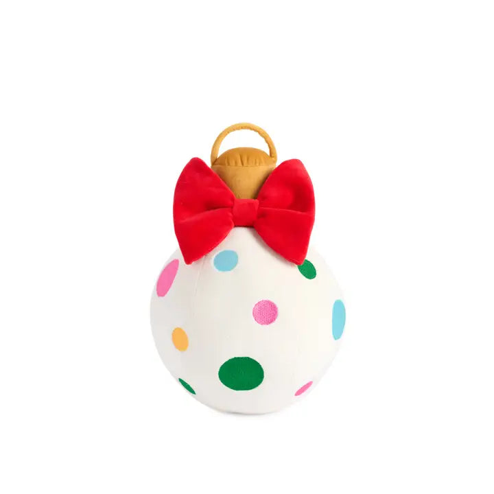 Shiraleah Holiday Small Bauble Pillow-Ivory