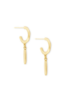 KENDRA SCOTT FERN HUGGIE EARRINGS