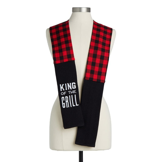 DEMDACO byDesign Serving Black & Red King of the Grill Kitchen Boa 4" x 69"