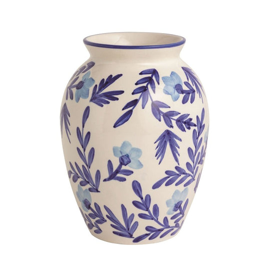 MUD PIE Blue Vine Medium Vase