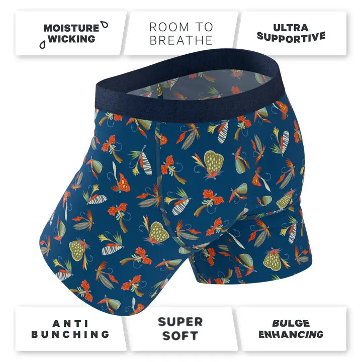 Shinesty The Dry Fly | Fly Fishing Ball Hammock® Pouch Underwear with Fly
