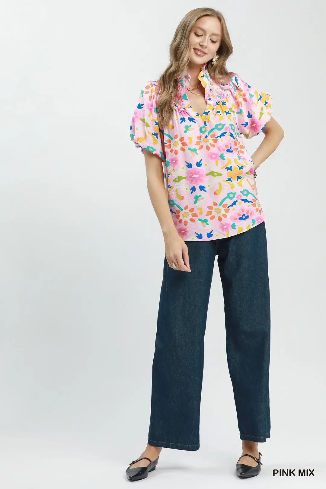 Umgee Folk Art Print Top