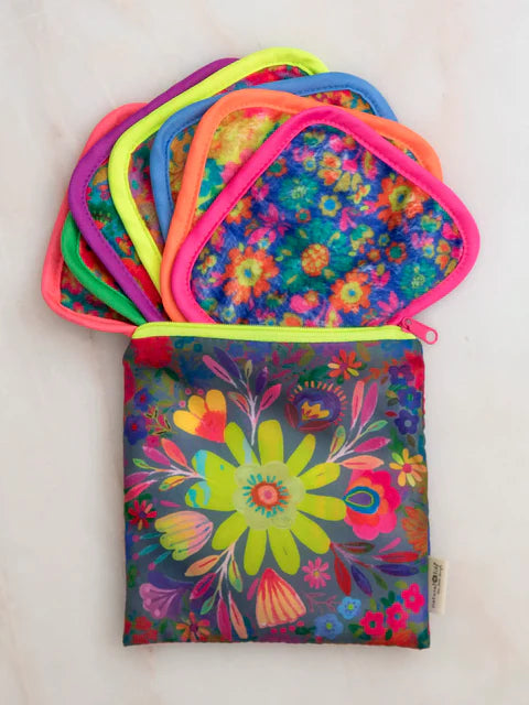 Natural Life Mini Makeup Removing Cloths Set-Floral