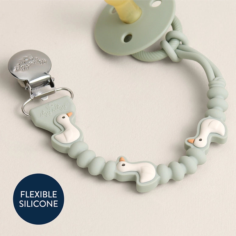 Itzy Ritzy Paci Strap Plus™-Goose