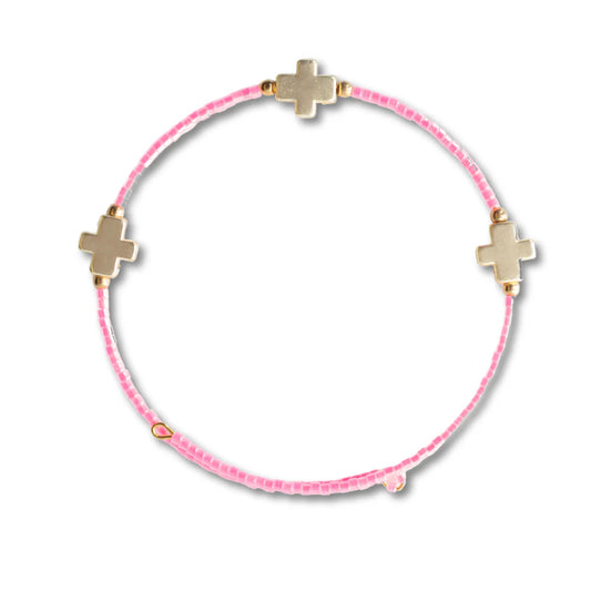 Lenny & Eva Faithful Bangle-Hot Pink