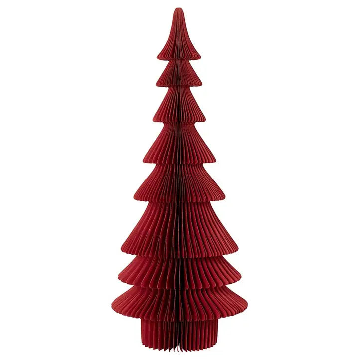 Santa Barbara Design Studio Paper Tree - Siberian Fir Deep Red 18"