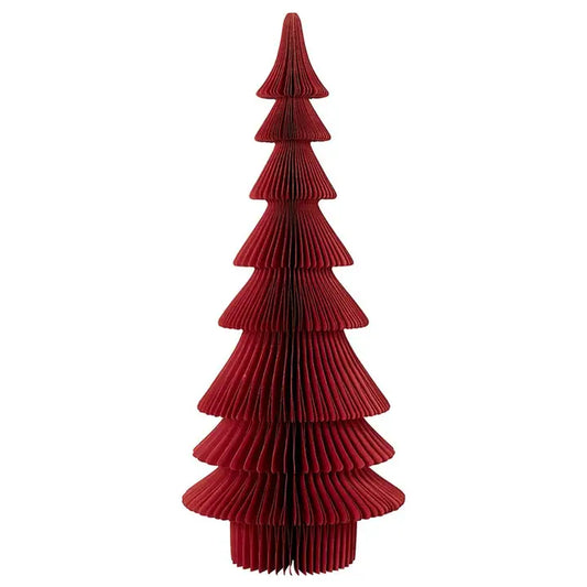 Santa Barbara Design Studio Paper Tree - Siberian Fir Deep Red 18"