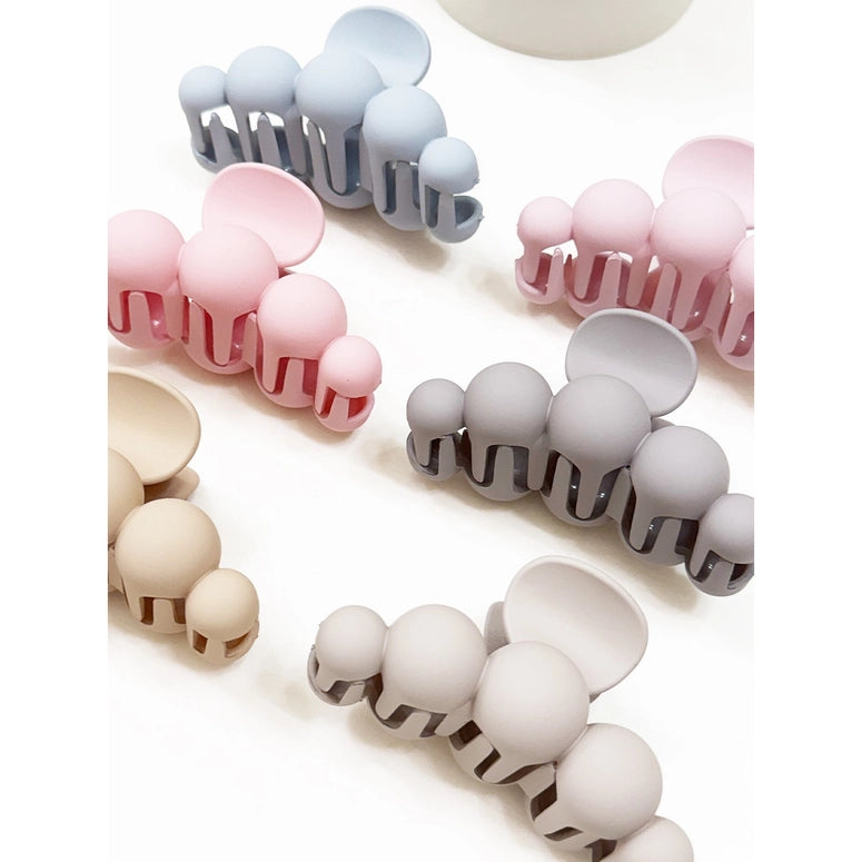 Love and Repeat Powdery Soft Matt Bubble Pearl Hair Claw Clips