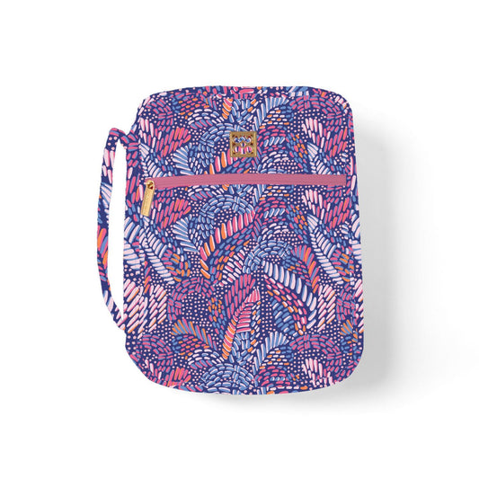 Mary Square  Bible Cover Mosaic Meadow Blue
