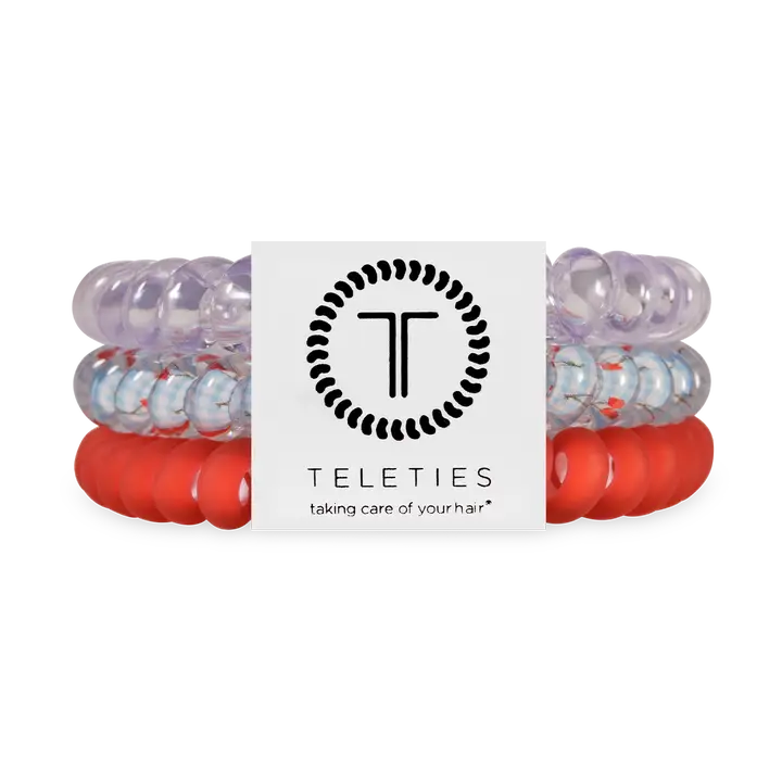 Teleties Spiral Hair Coils | Small | Basket of Cherries