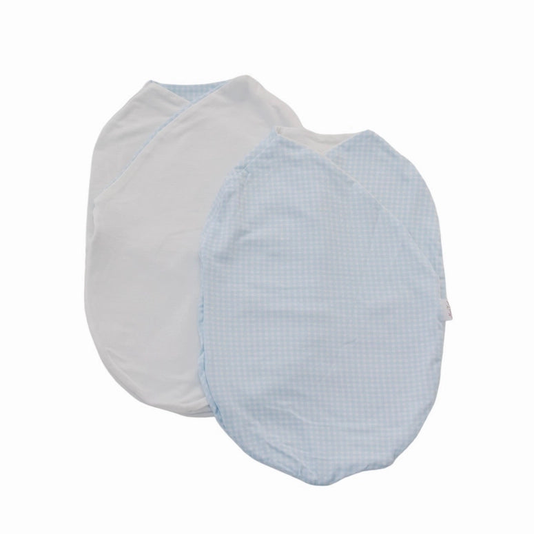 Mama Coco Cocoon Swaddle-Baby Blue Gingham