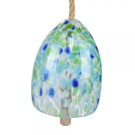 Gift Essentials Green and Blue Blown Glass Bell