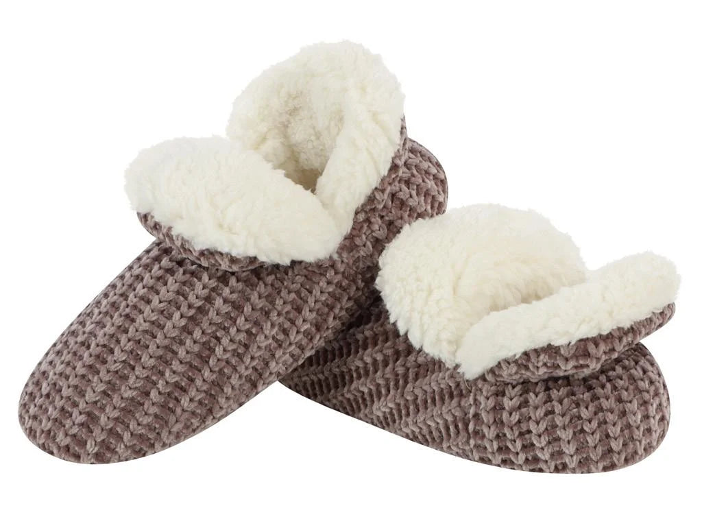 Snoozies Chenille Booties