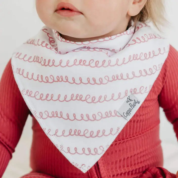 Copper Pearl Baby Bandana Bibs - Lola