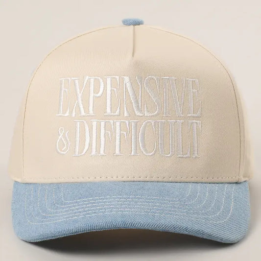 Expensive and Difficult Embroidered Trucker Hat