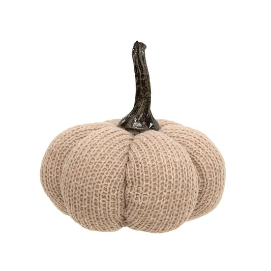 Bright Ideas Tan Knit Pumpkin Medium