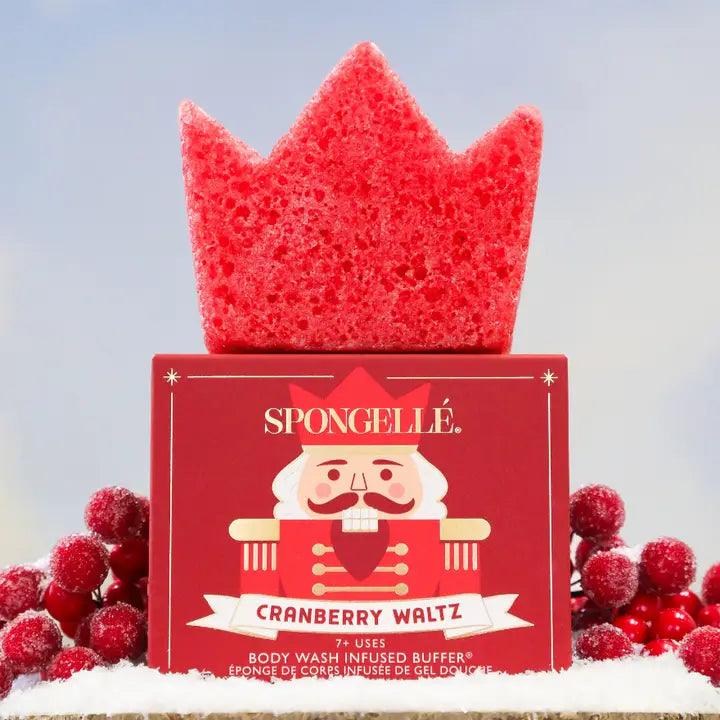 Spongelle Cranberry Waltz Nutcracker Holiday Body Buffer