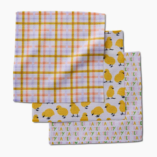 Geometry Easter Cheer Dishcloth Set