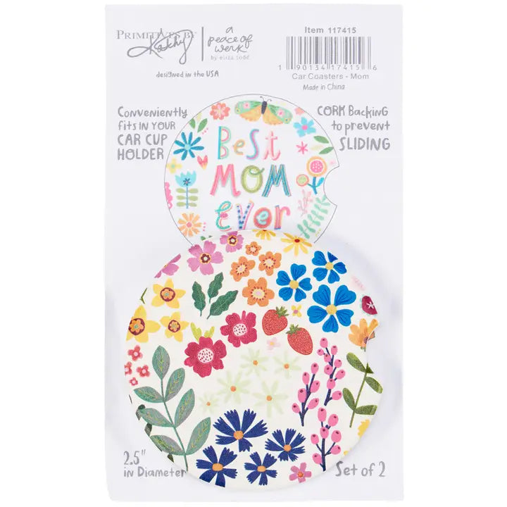 Primitives by Kathy Mom Car Coasters