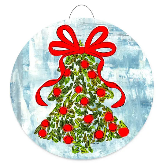 Baxter & Me Holly Berry Christmas Tree Door Hanger