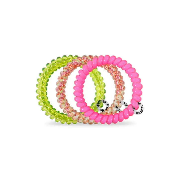 Teleties Spiral Hair Coils | Small | Tropical Punch Hair Ties