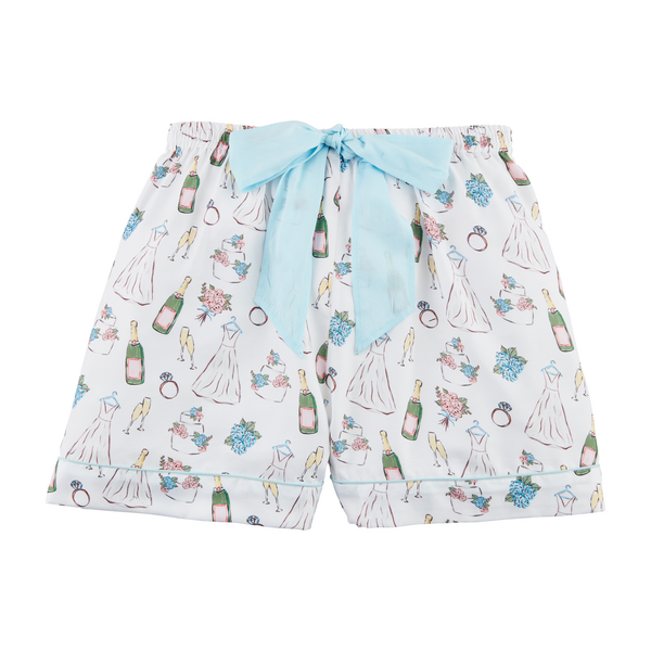 MUD PIE BRIDE PAJAMA SHORTS