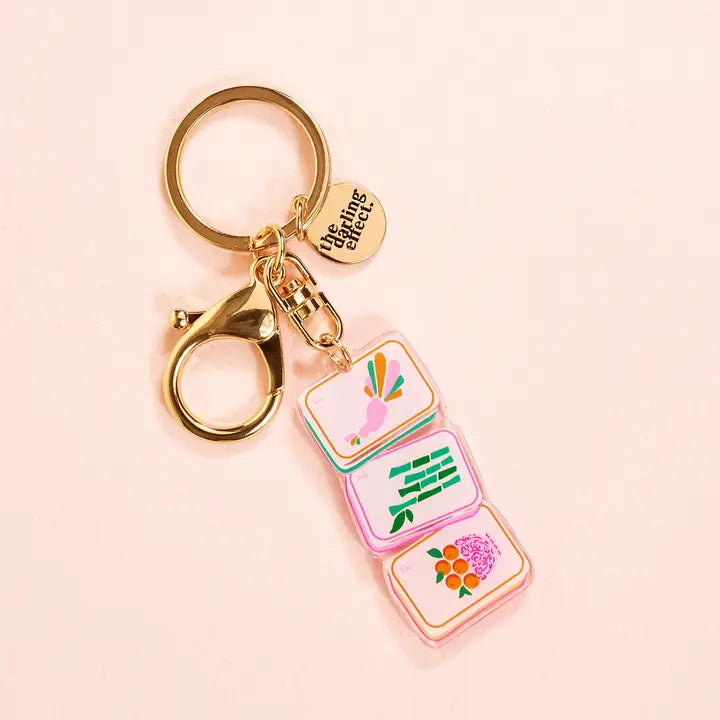The Darling Effect Acrylic Keychain–Mahjong Tiles