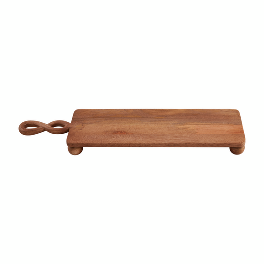MUD PIE FOOTED TWISTED HANDLE BOARD