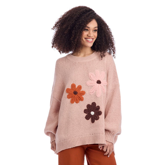MUD PIE FARLEY FLORAL SWEATER