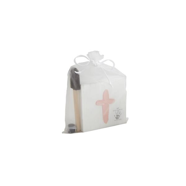 MUD PIE PINK CROSS HANDPRINT KIT