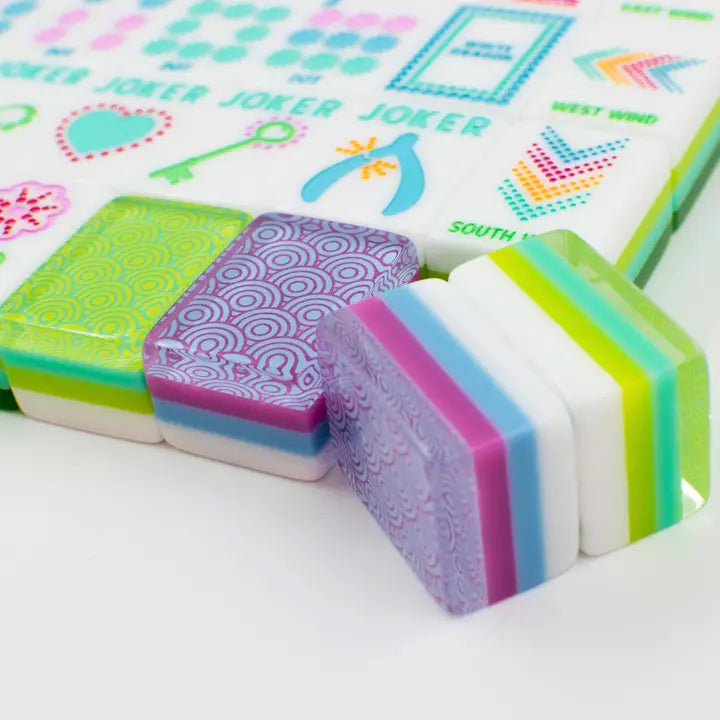 My Fair Mahjong Crystal Confetti Lemon-Lime | Mahjong with A Sprinkle of Color and Joy