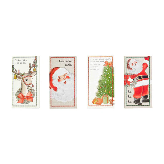 MUD PIE HERE COMES SANTA GUEST NAPKINS