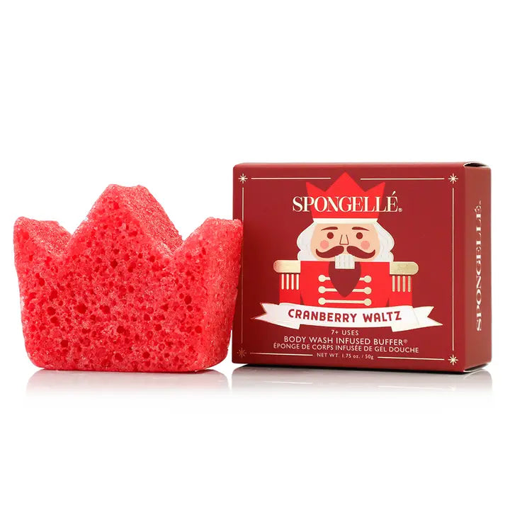 Spongelle Cranberry Waltz Nutcracker Holiday Body Buffer