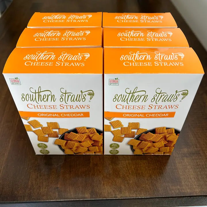 Southern Straws Cheese Straws 4.5 oz. Box - Original (New Size Packaging)