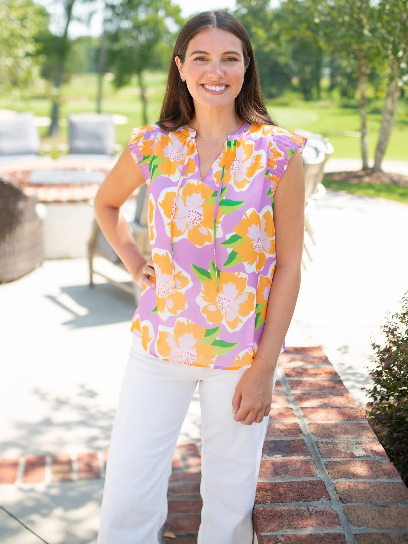 Michelle McDowell Valery Top | Sea Flower Lilac