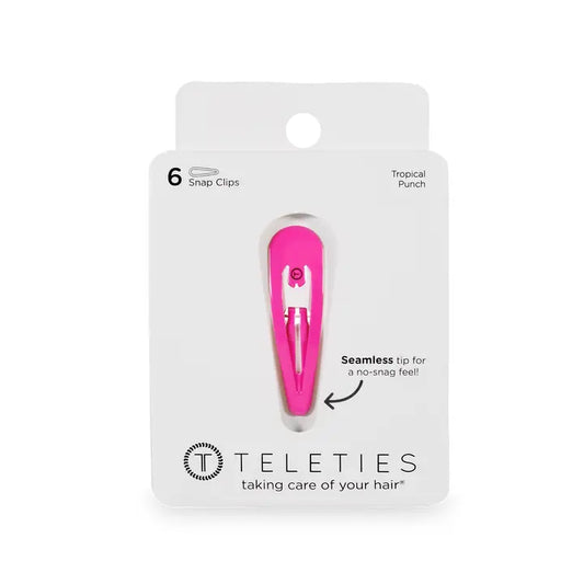 Teleties Snap Clip | Tropical Punch | 6 Count