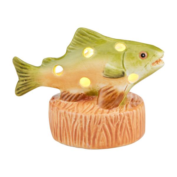 MUD PIE FISH LIGHT-UP SITTER