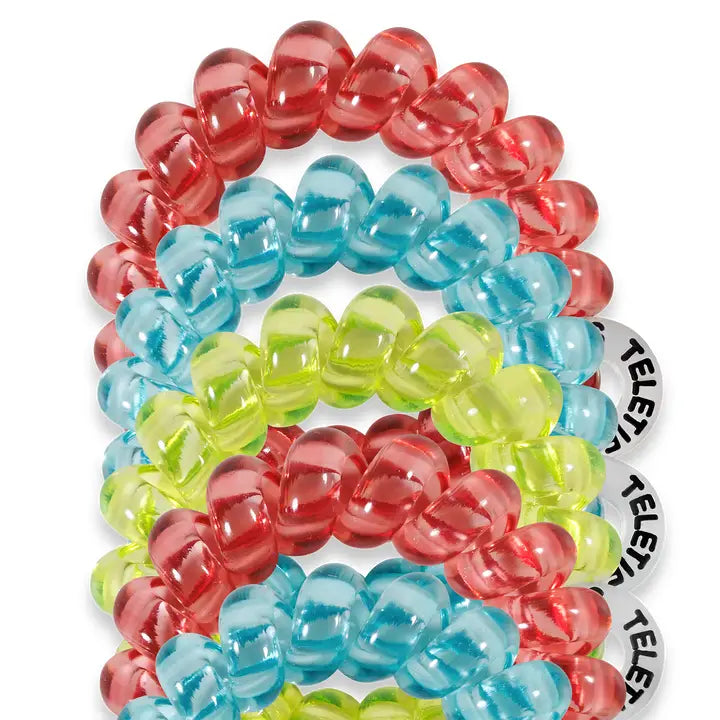 Teleties Spiral Hair Coils | Tiny | Summer Brights Hair Ties