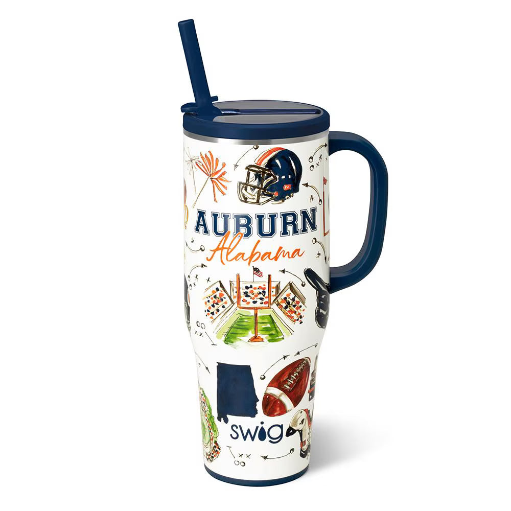 Swig Life Tailgates In Auburn Mega Mug 40oz